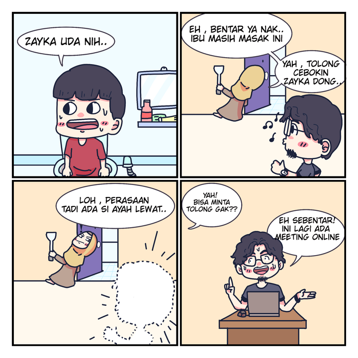 Komik Strip 4 Panel